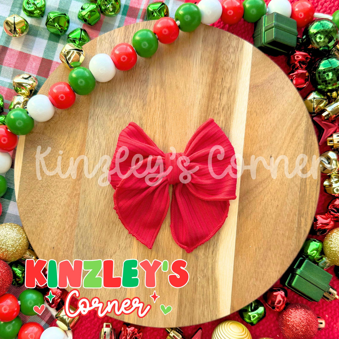 Deep Red Skinny Rib Knit Collection