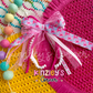 Pink Floral Lexie Ribbon Bow