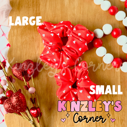 Valentine Print Scrunchies (multiple designs)