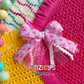 Pink Floral Lexie Ribbon Bow