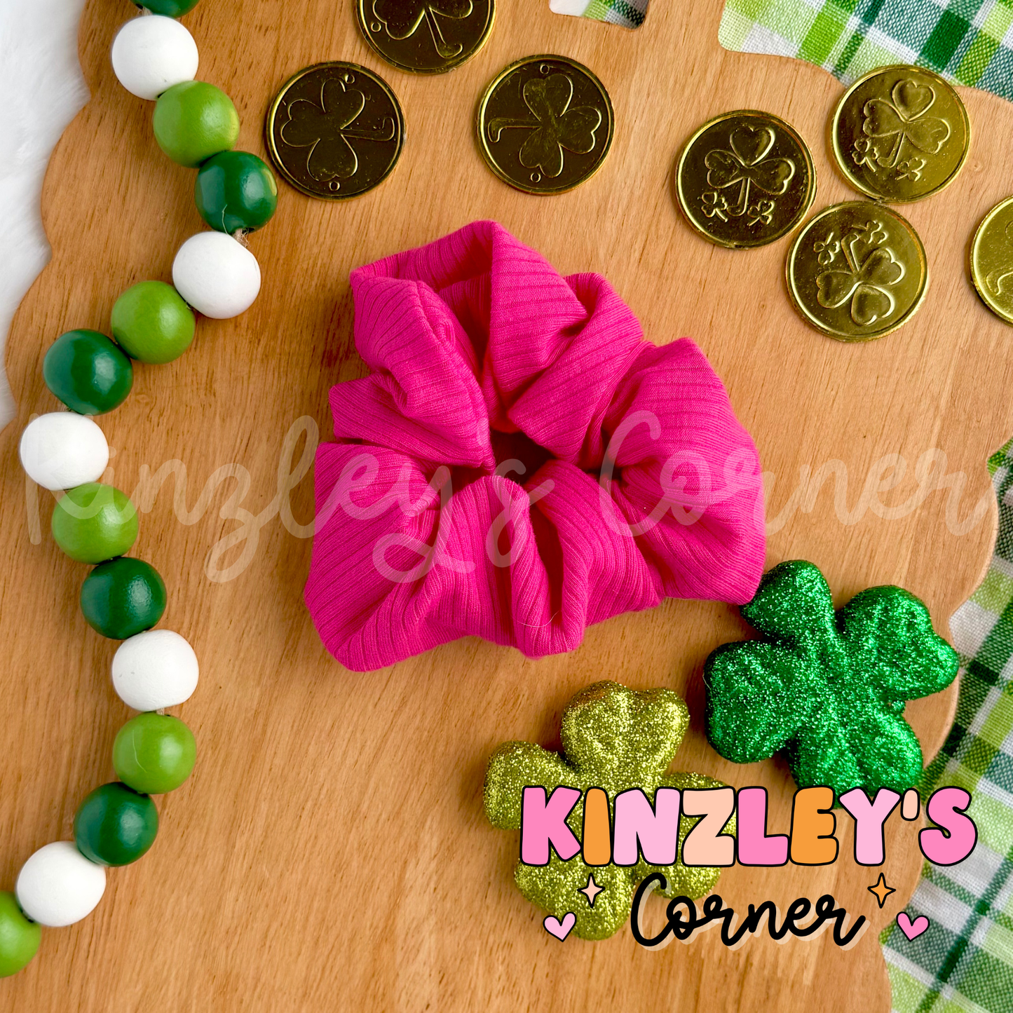 Rainbow Rib Knit Scrunchies