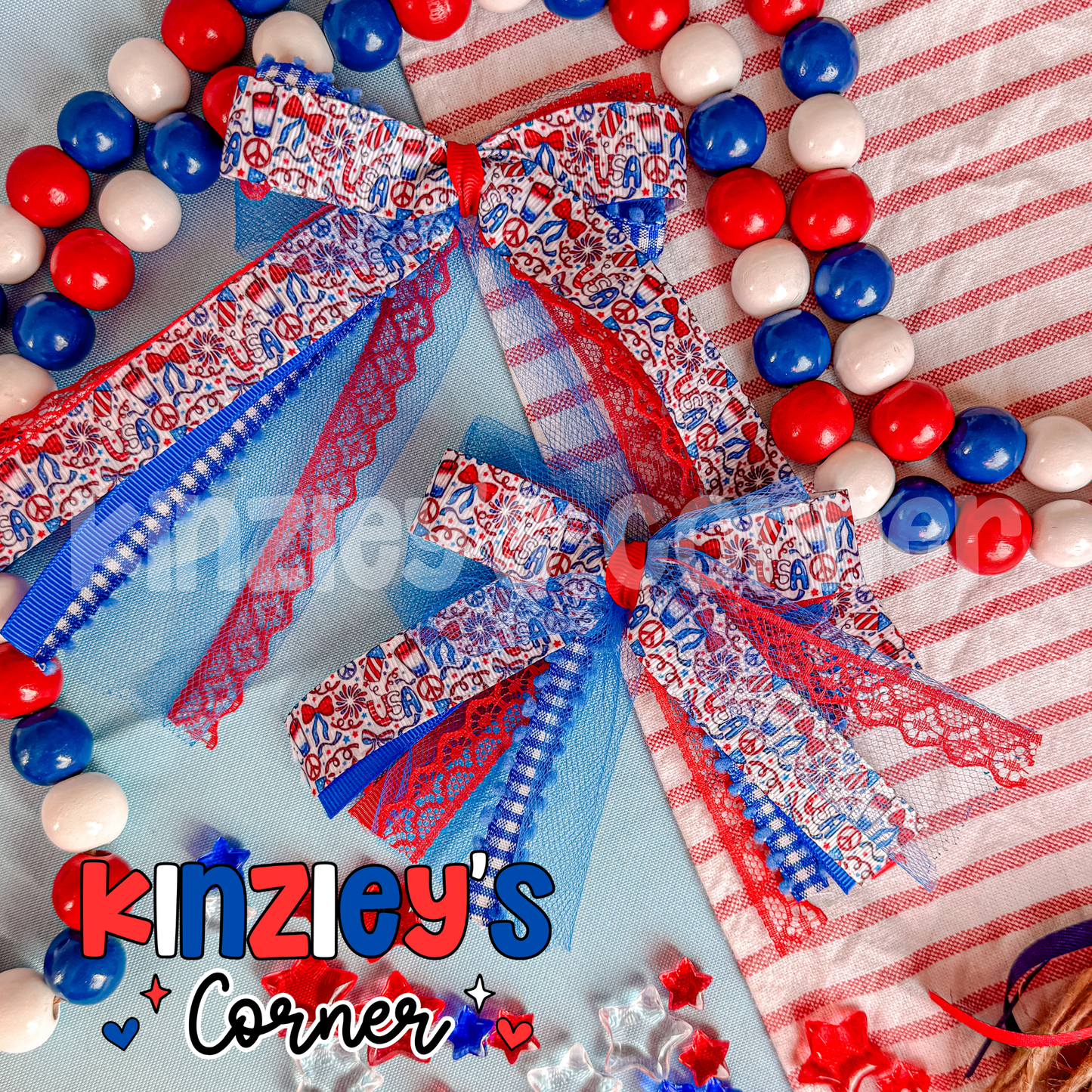 USA Lexie Ribbon Bows