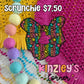 Leopard Floral Bunny Ear Scrunchie