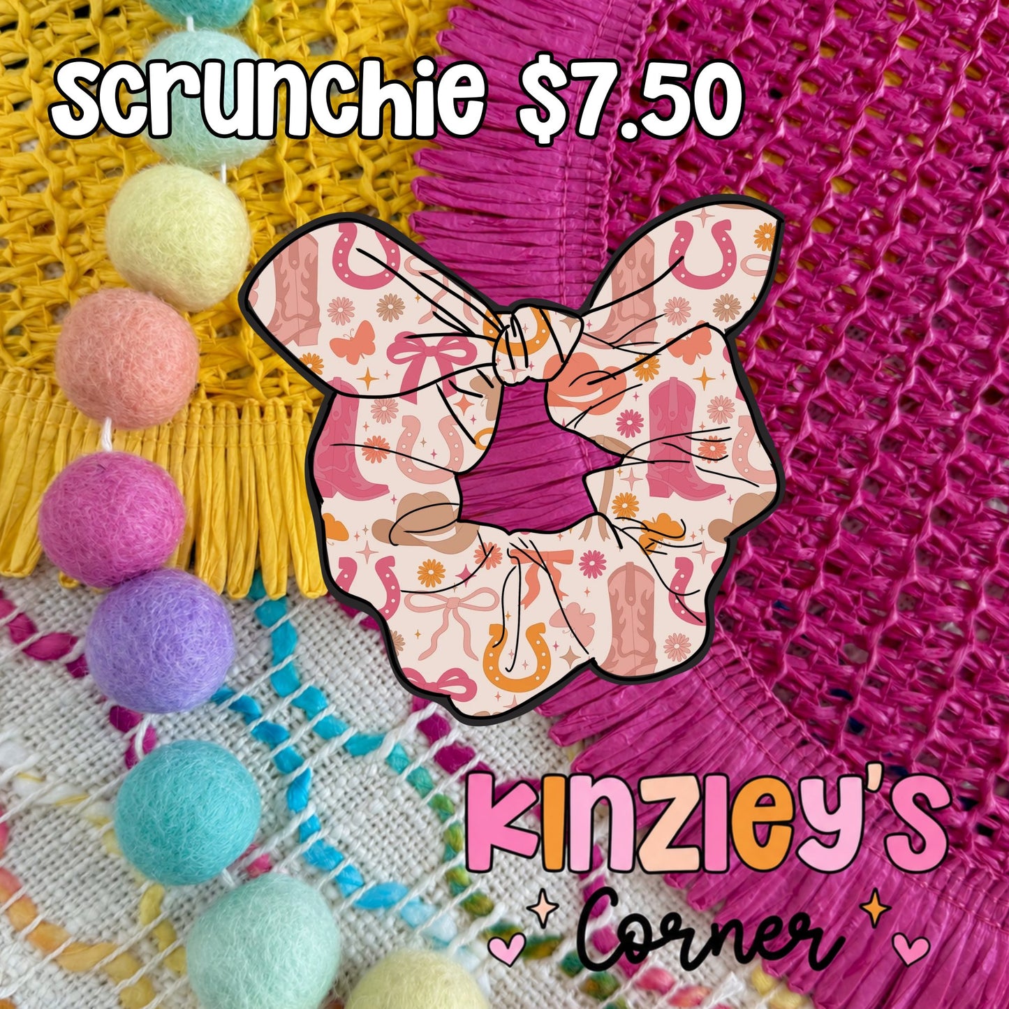 Western Girly Scrunchie