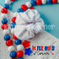 4th of July Solid Scrunchies