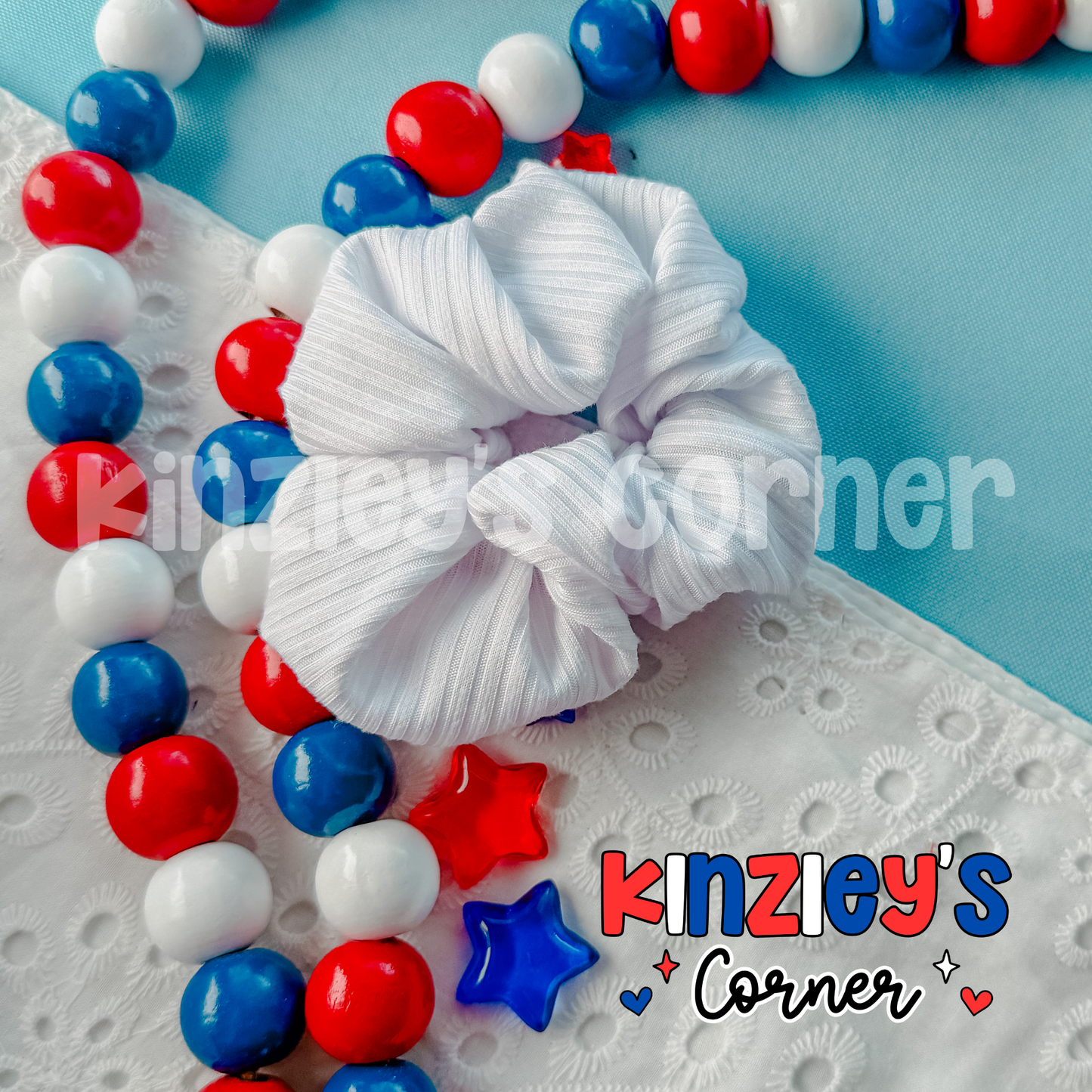 4th of July Solid Scrunchies