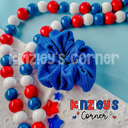 4th of July Solid Scrunchies