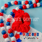 4th of July Solid Scrunchies