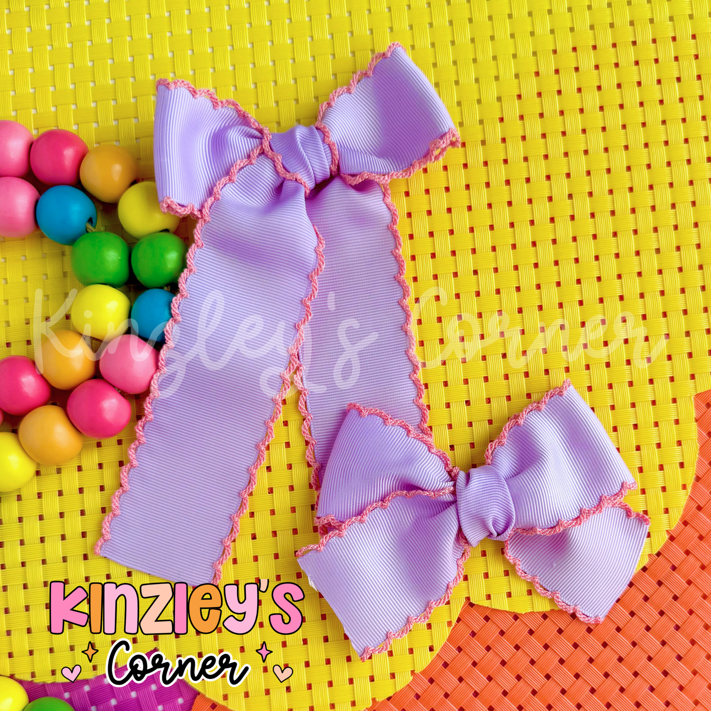 Bright Two Tone Emery Bows