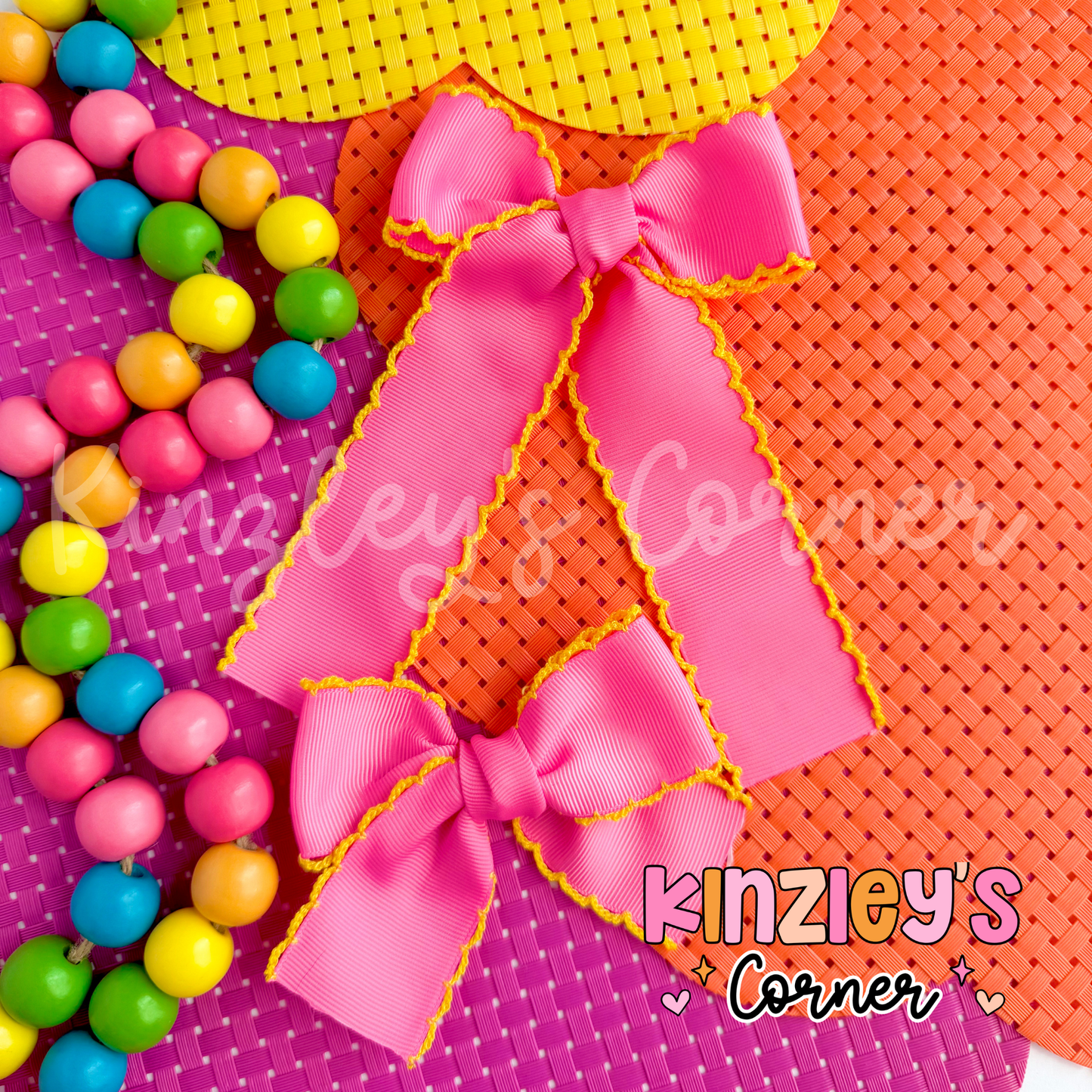 Bright Two Tone Emery Bows