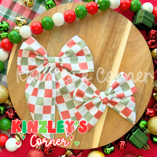 Muted Christmas Checks Collection