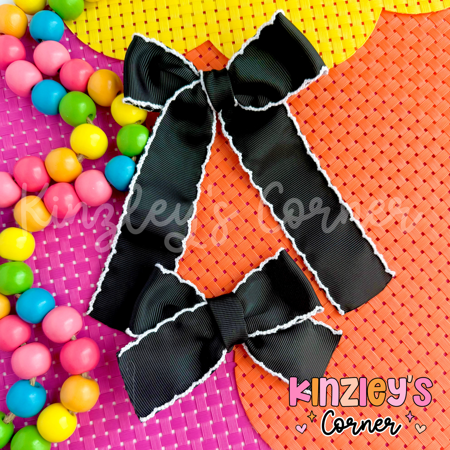 Bright Two Tone Emery Bows