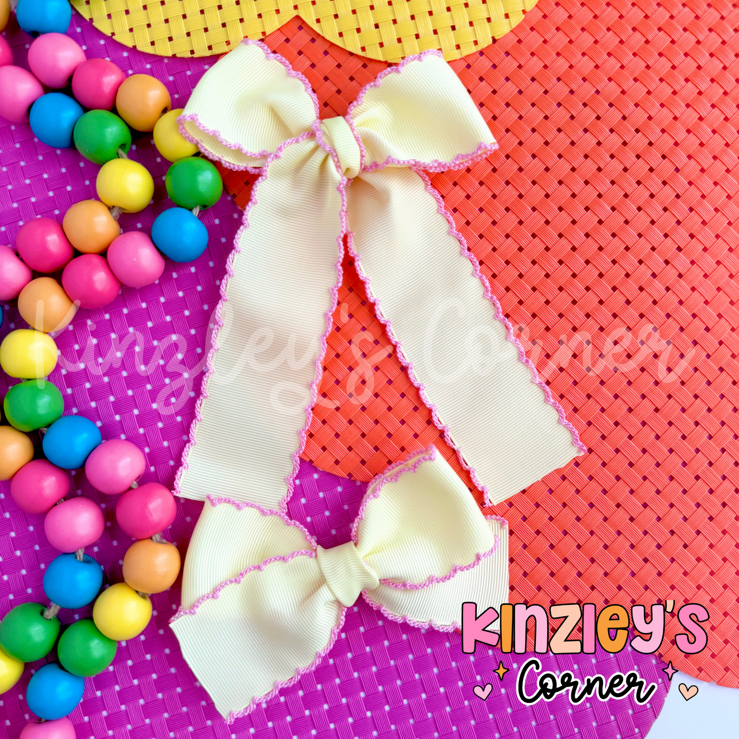 Bright Two Tone Emery Bows