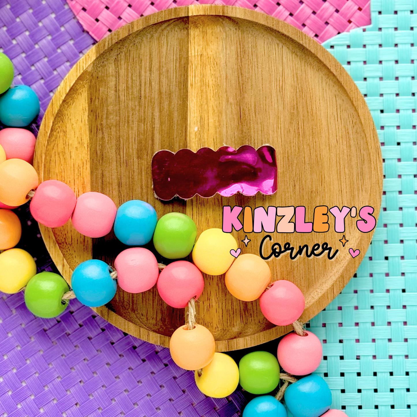 Iridescent Solid Snap Clips