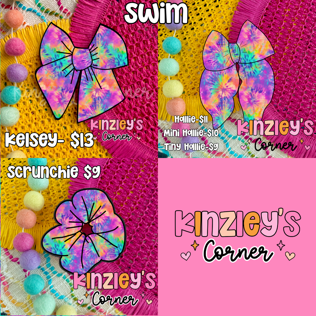 Neon Tie Dye Collection SWIM FABRIC