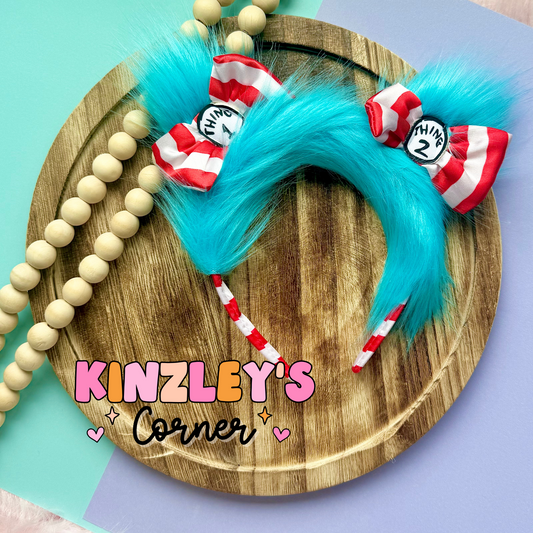 Thing 1 & 2 Furry Headband