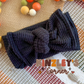 Black Waffle Knit Pipyr Headwrap