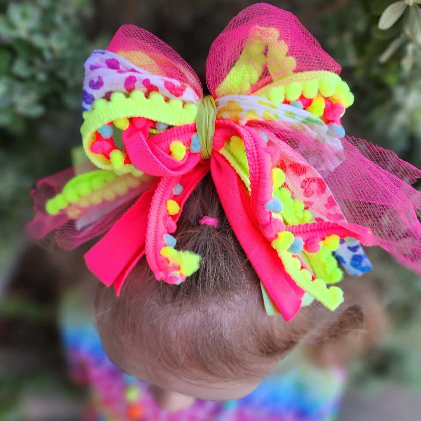 Neon Lexie Ribbon Bow