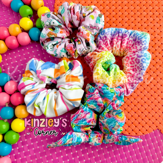 Bright Neon Scrunchies