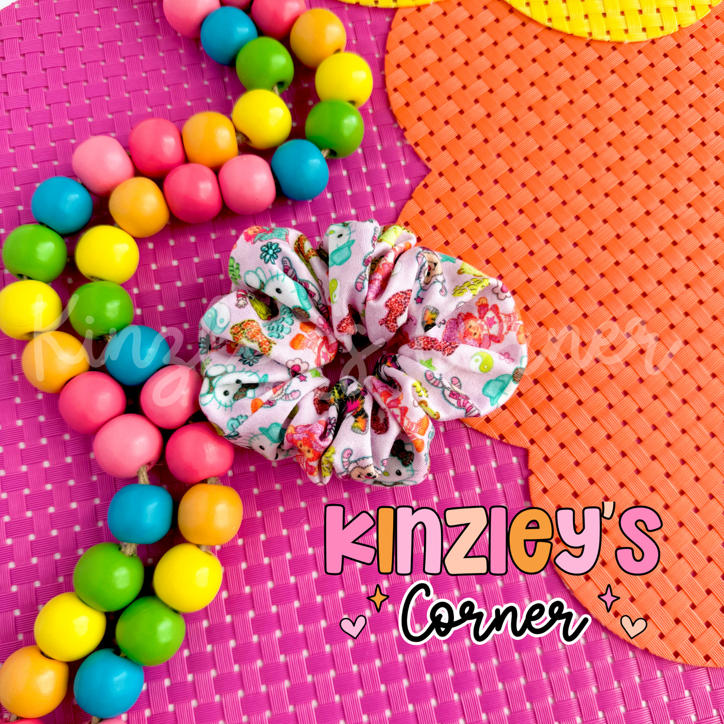 Bright Neon Scrunchies