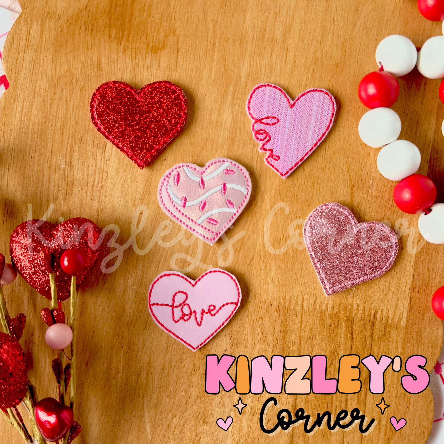 Valentines Day Heart Felties