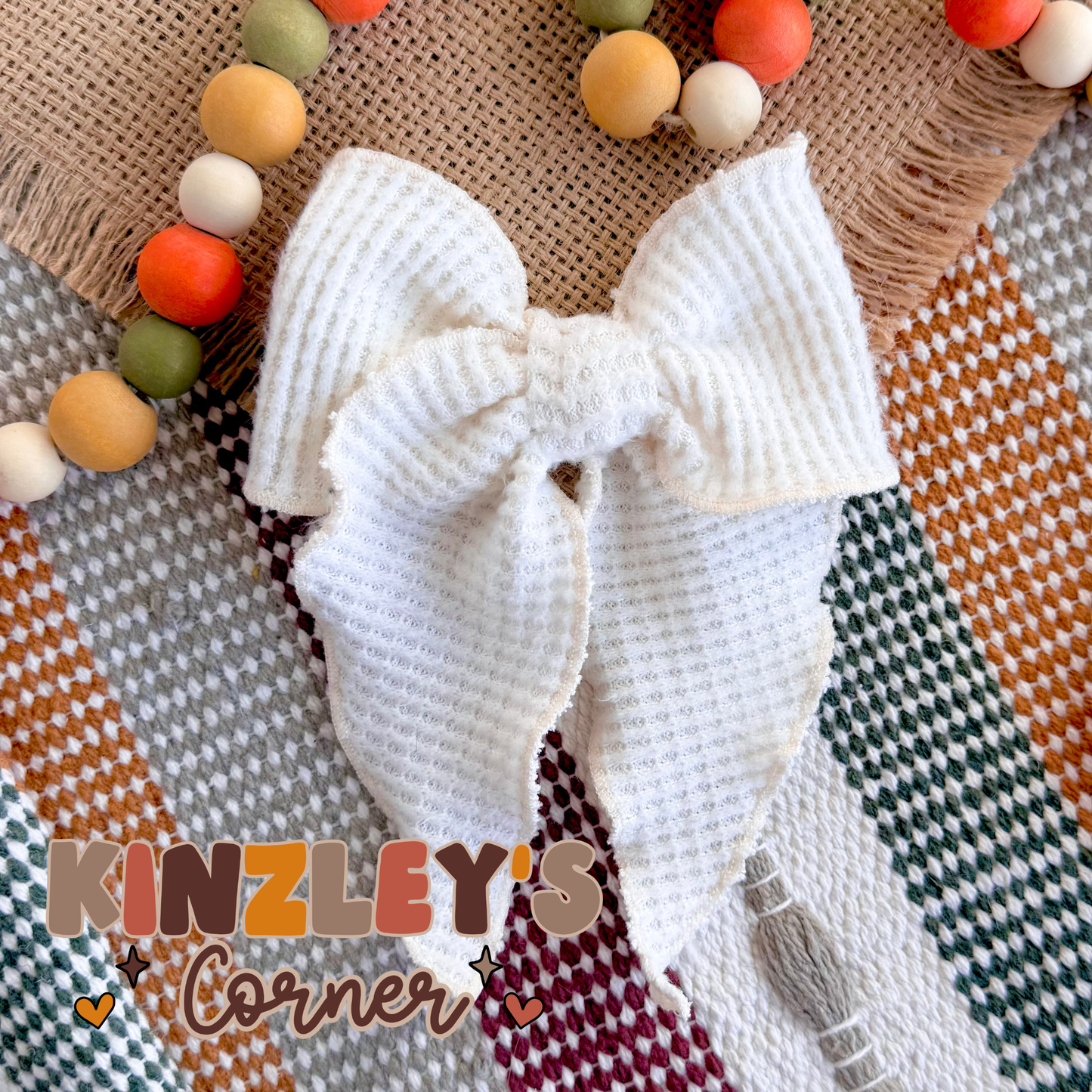 Cream Waffle Knit Hallie