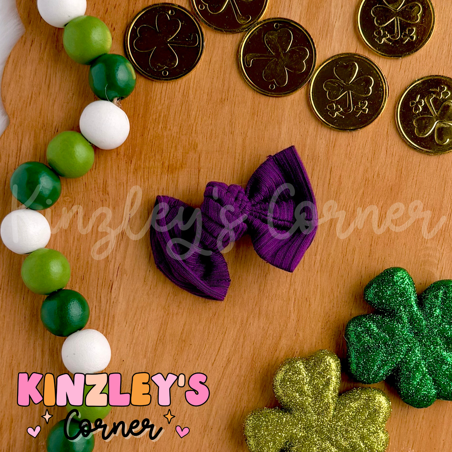 Rainbow Rib Knit Bree Bows