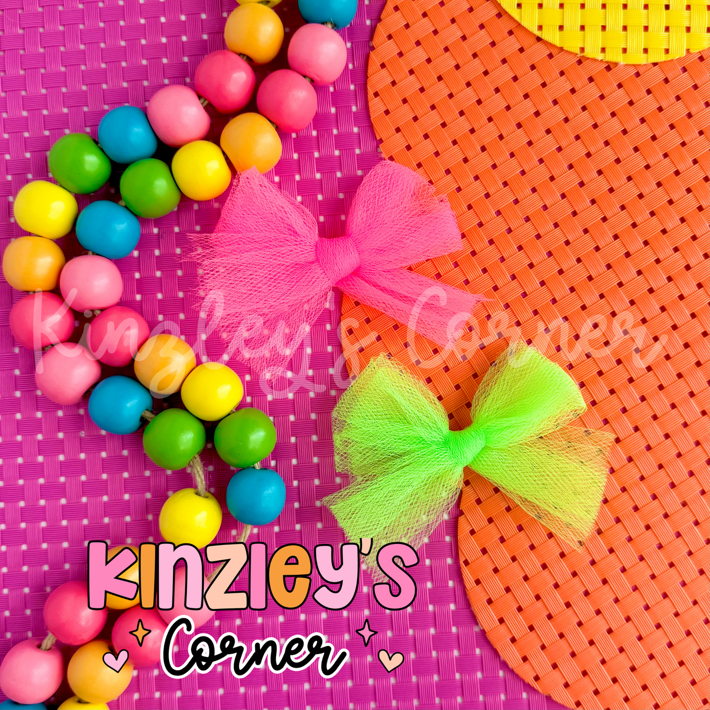 Mini Neon Tulle Bows