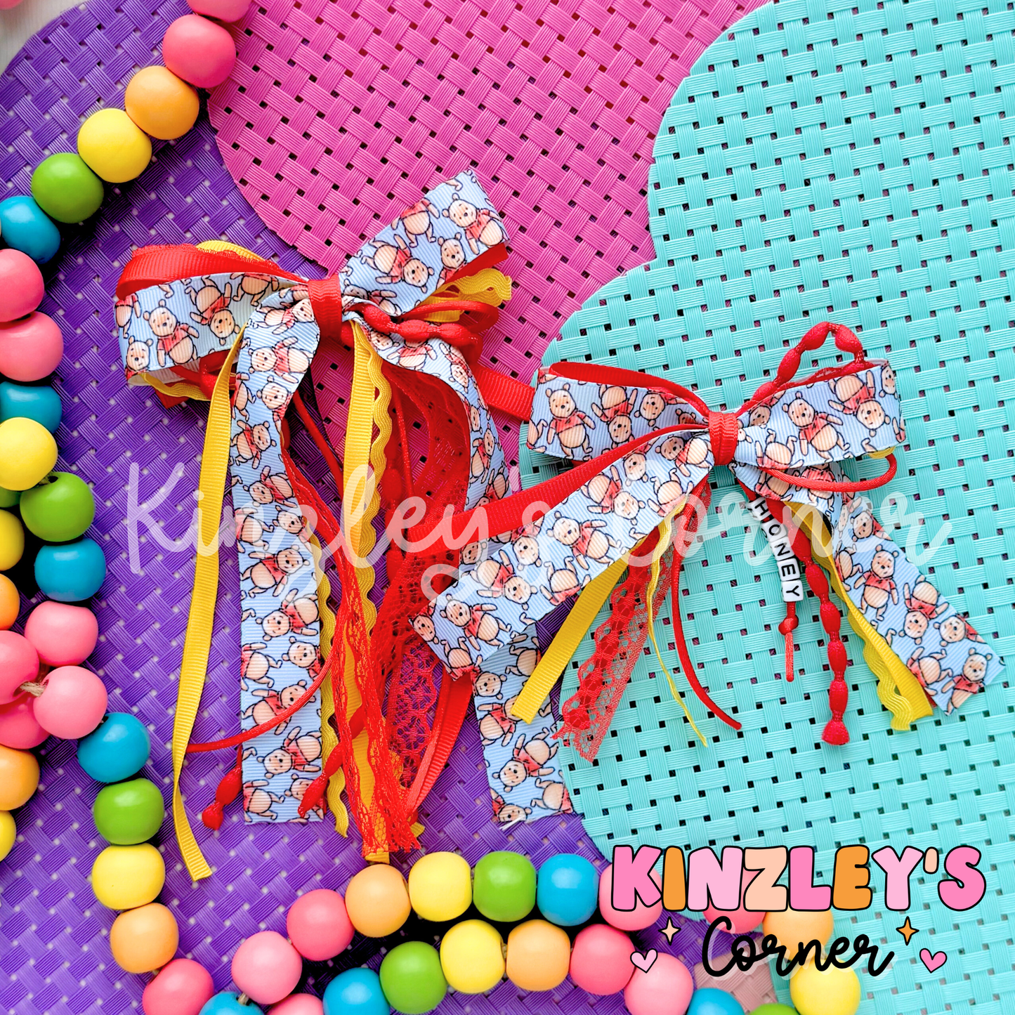 Hunny Bear Lexie Ribbon Bow
