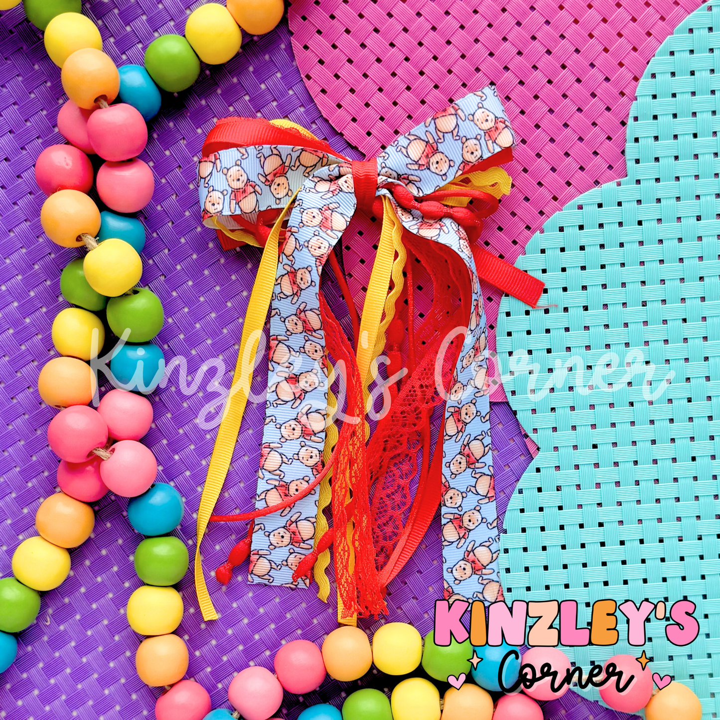 Hunny Bear Lexie Ribbon Bow