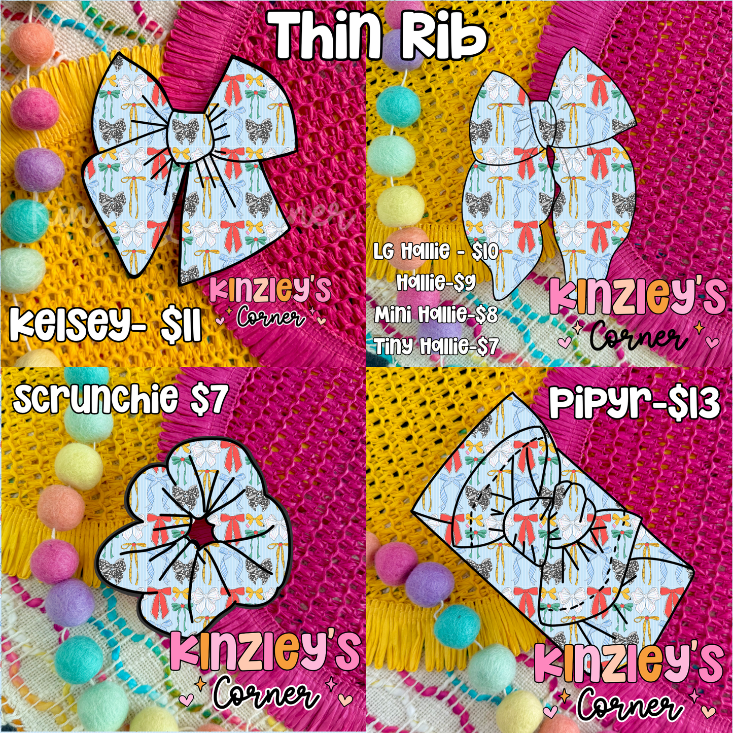Coquette School Bows Collection PRE-ORDER