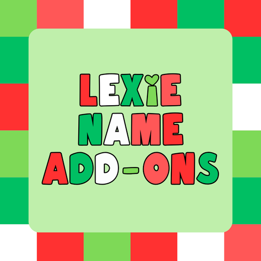 Lexie Bow Name Add on