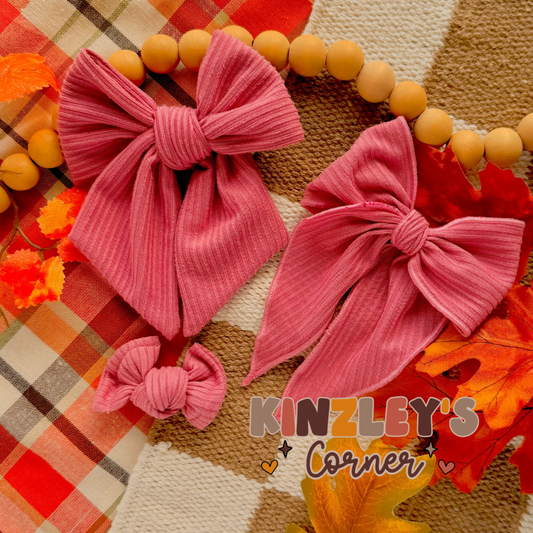 Pink Rib Knit Collection