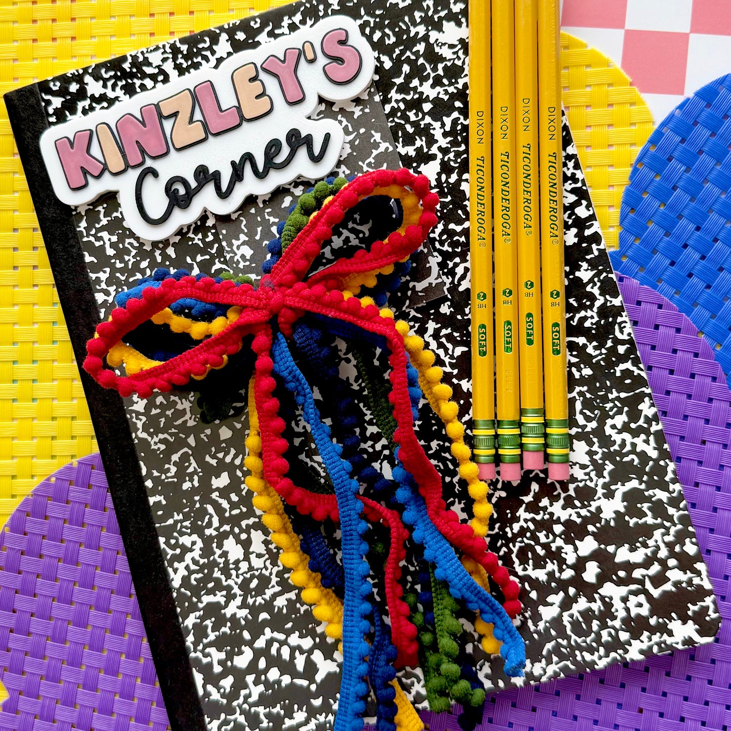 Primary Colors Whimzy Ribbon Bow