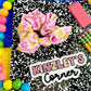 Girly Pink Scrunchies