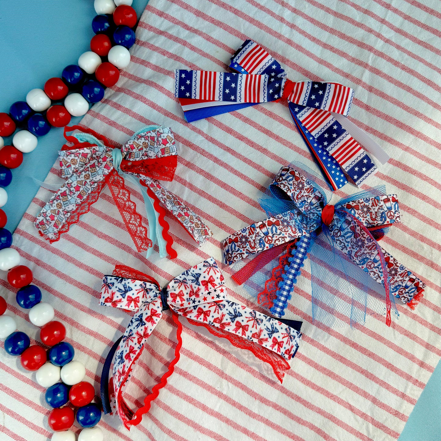 USA Lexie Ribbon Bows