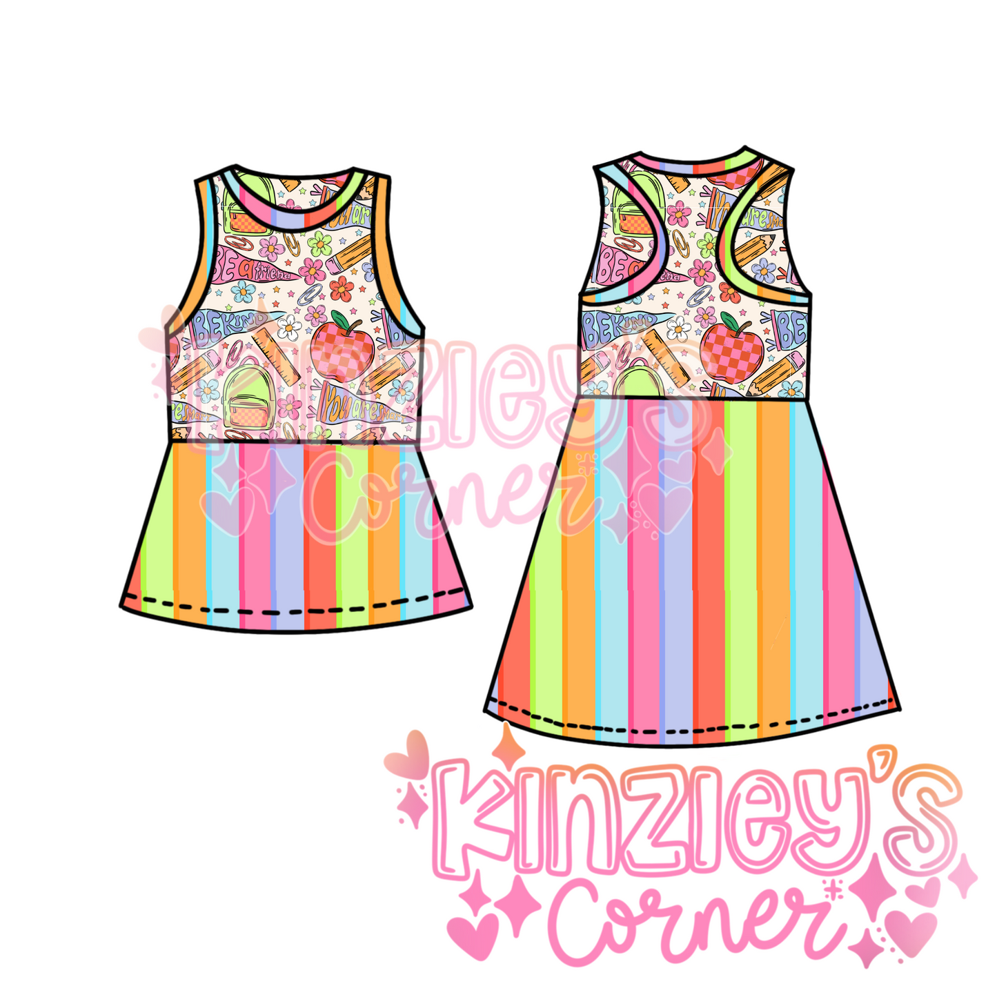 Back to School Raceback Dress & Peplum