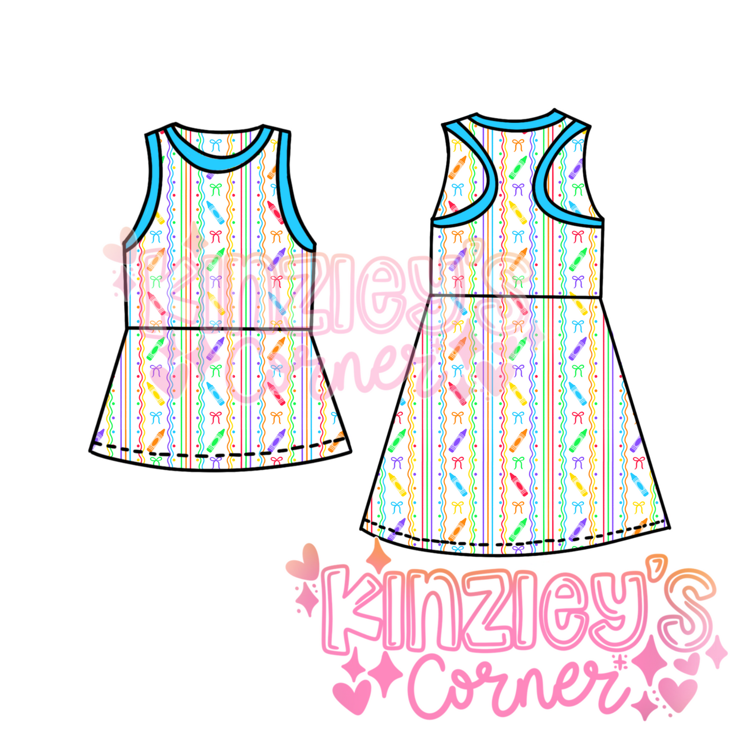 Back to School Raceback Dress & Peplum