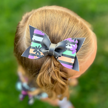 Bows & Bats Leather Bow (multiple prints)