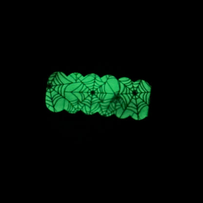 GLOW IN THE DARK Spider Web Snap Clip