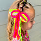 Neon Whimzy Ribbon Bow