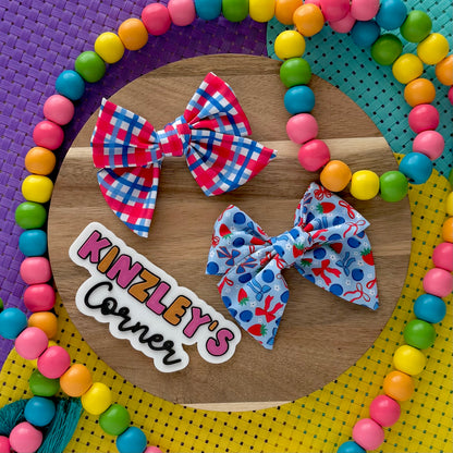 Fruit & Plaid Mis-Matched Kinzley Piggy Sets