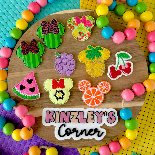 Mouse Fruit Feltie Collection