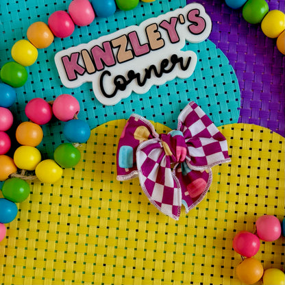 Popsicle & Check Two Tone Hallie