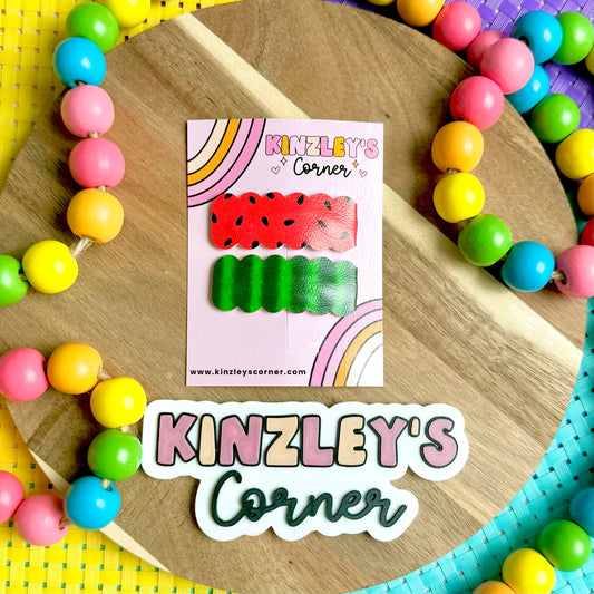 Watermelon Snap Clip Set